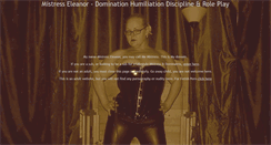 Desktop Screenshot of mistress-eleanor.com